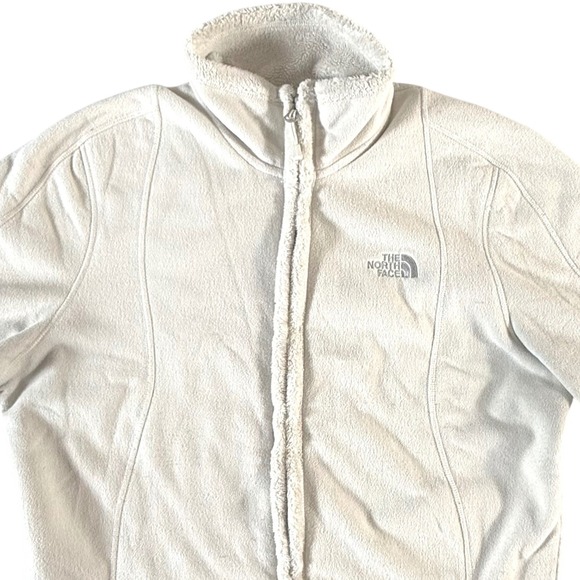 The North Face Jackets & Blazers - The North Face Fleece Jacket Women's Large Full Zip Off White Soft Shell